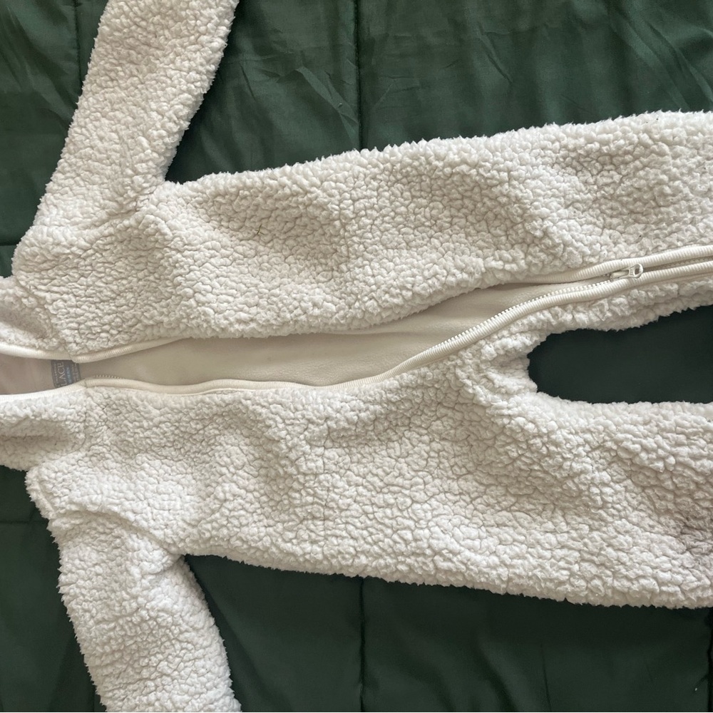 The Children's Place Cream Sherpa Fleece Romper